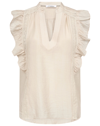 Co'Couture - AviCC Lace V-Top - Mink